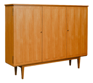 Mid-Century Sideboard in Brass and Pine