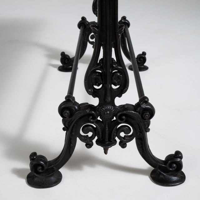 Cast Iron Bistro Side Table, Antique, France, 20th Century For Sale - Image 9 of 18