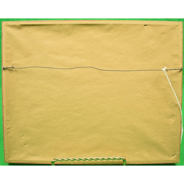 Envelope Sz: 4 3/4"H x 4"W Frame Sz: 11 3/4"H x 14 3/4"W w/ leaf gilt frame