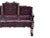 Wood Chinese Red Rosewood & Mother of Pearl Bench For Sale - Image 7 of 12