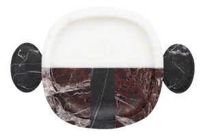 Contemporary Handcrafted Plate in Italian Marble by Matteo Cibic