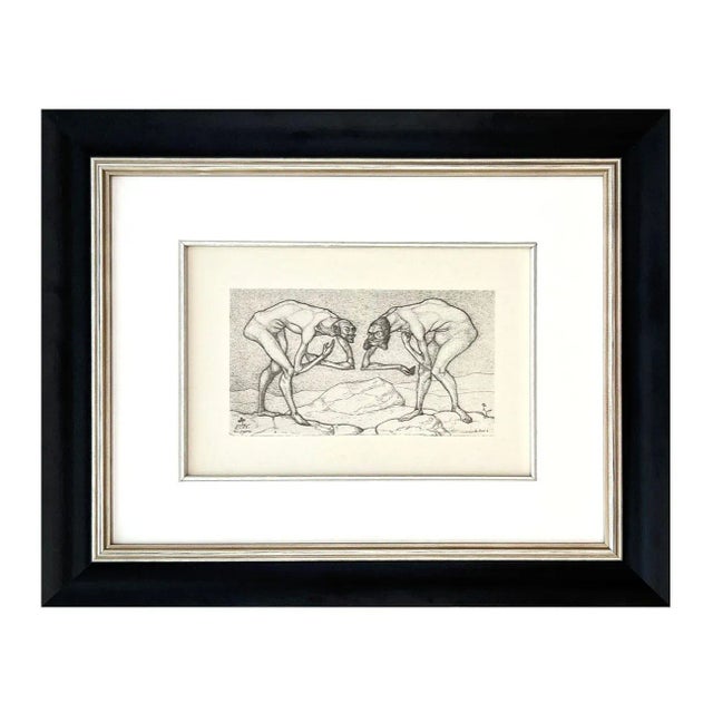 Artist: Paul Klee Country: Switzerland / Germany Title: Two Men Meet, Each believing the other to be of a higher rank,...