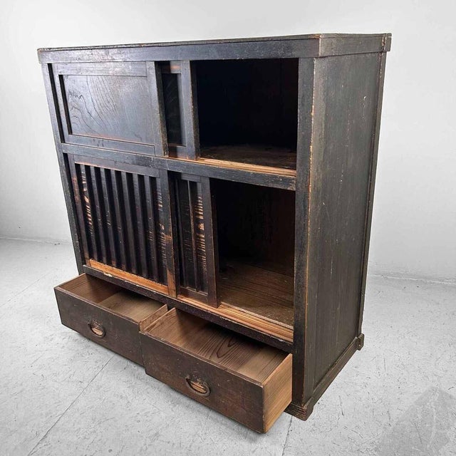 Japanese Meiji Period Tansu Storage Cabinet For Sale - Image 4 of 17