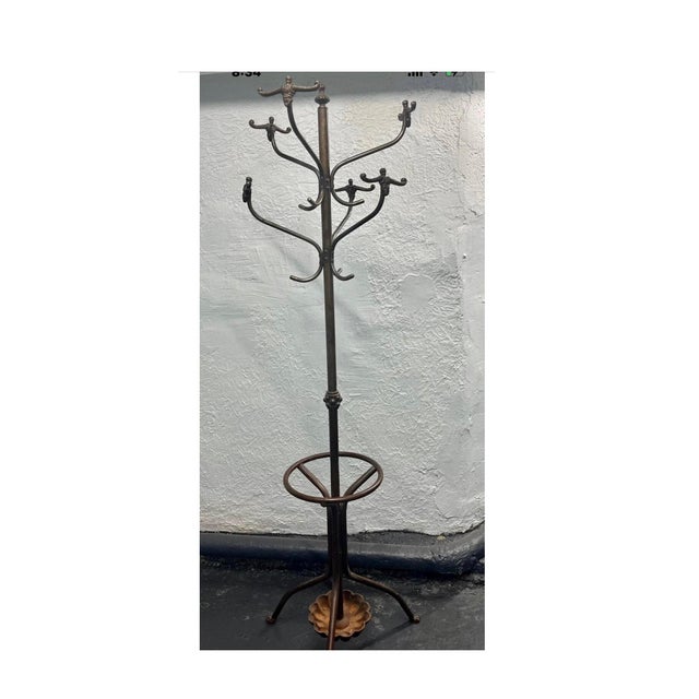 Antique Cast Iron Coat Rack and Umbrella Stand 1920s Chairish