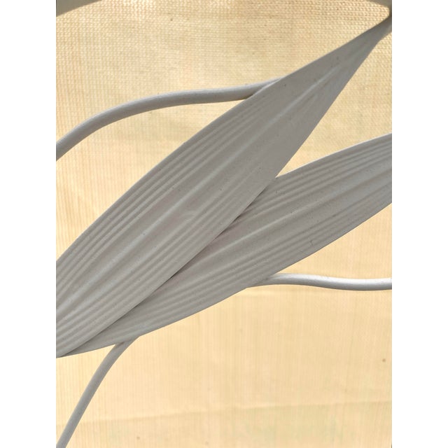 Postmodern Ivory Metal Triple Freestanding Towel Rack For Sale - Image 11 of 12