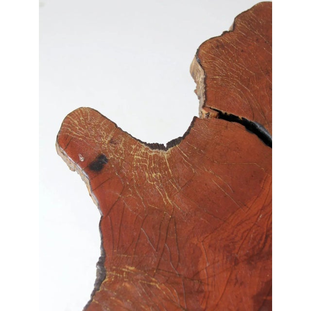 Mid Century Live Edge Wood Side Table For Sale - Image 9 of 13