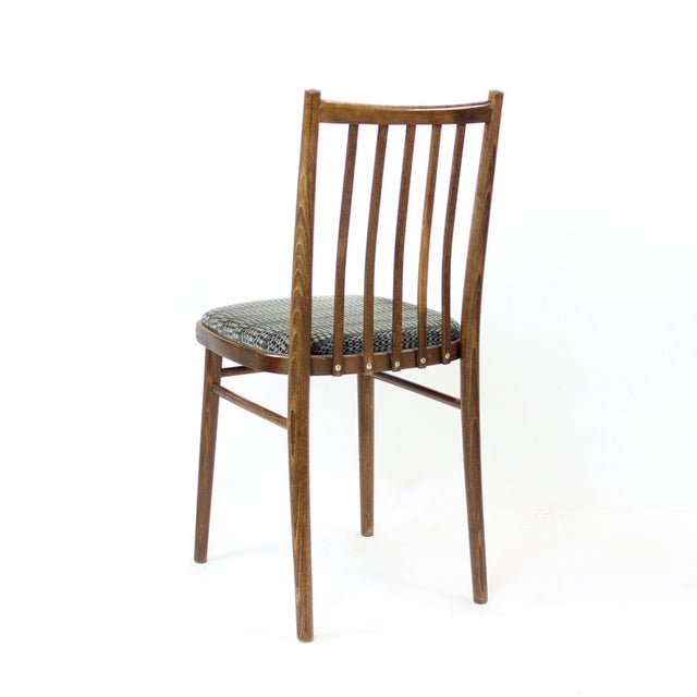 Dining Chairs in Dark Oak from Ton, Former Czechoslovakia, 1960s, Set of 4 For Sale - Image 17 of 18