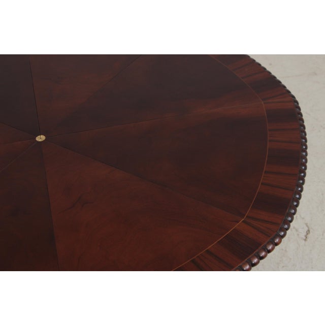 Vintage Regency Style Mahogany Radial Table For Sale In Philadelphia - Image 6 of 18