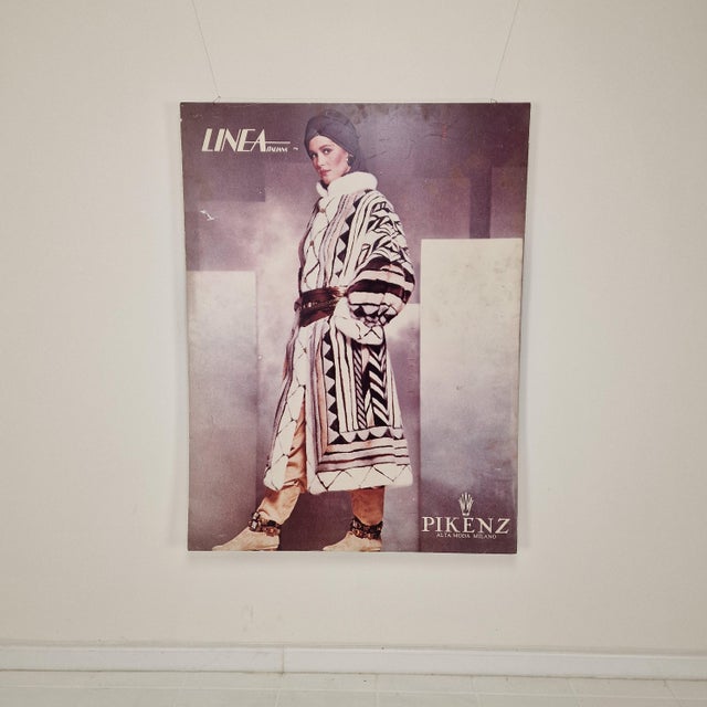 An exceptionally rare original Italian fashion exhibition poster from 1984, produced for the international fashion trade...