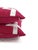 Dark Pink Basket Woven White Ribbon Embellished Pillow Cover For Sale - Image 4 of 6