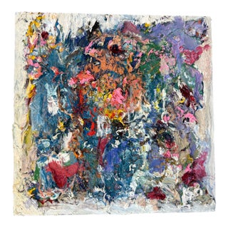 "Small Abstract", Original Oil Painting, Unique One-of-a-Kind For Sale