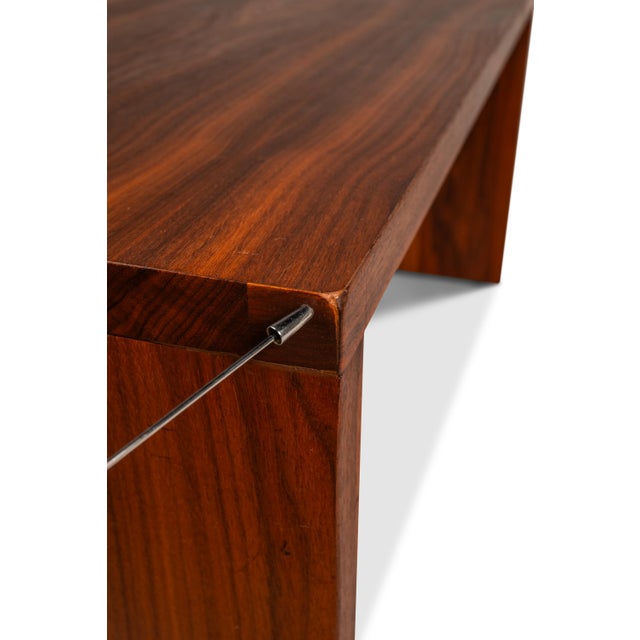Mid-Century Modern Minimalist Hand-Made / Custom-Made Studio / Gallery Bench in Walnut, Usa, C. 1980s For Sale - Image 13 of 18