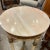 Italian Tall Side Table With Stone Top and Metal Decoration For Sale - Image 10 of 11