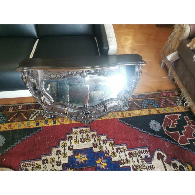 Brown Vintage Wood Rack, 1960s For Sale - Image 8 of 14