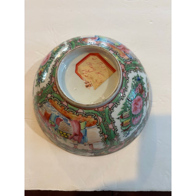 Lovely 8" Rose Medallion Famille Rose Bowl that dates to the 1920's because it is marked MADE IN CHINA and the colors of...
