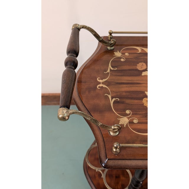 Italian Italian Rolling Bar/Tea/Dessert Cart For Sale - Image 3 of 14