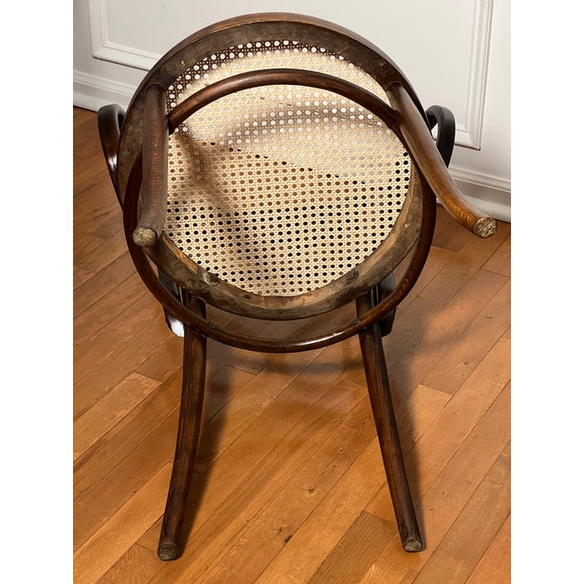 Italian Bentwood Thonet Cafe Daum Style Armchairs by Salvatore Leone, Set of 3 For Sale - Image 16 of 18