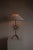 Black Vintage Brutalist Forged Iron Sunburst Table Lamp For Sale - Image 8 of 10