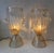 Mid-Century Modern Contemporary Pair of Murano Glass Vase Macaroons Lamps, Italy For Sale - Image 3 of 12
