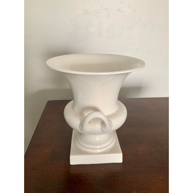 Lenox Small Vintage Cream Neoclassic Porcelain Vase With Handles Chairish