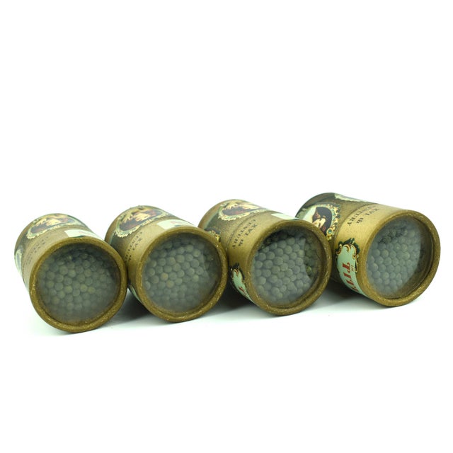 Vintage Italian Match Box With Woman in Titian's Paintings Design - Set of 4 With Original Matches For Sale - Image 4 of 10