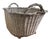 Rustic Primitive Farmhouse French Wicker Market Basket With Number Plate For Sale In Los Angeles - Image 6 of 9