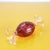 Red Blown Glass Decorative Candy with Gold Decorations For Sale - Image 4 of 8