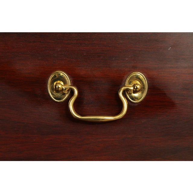 Henkel Harris Georgian Style Mahogany Tall Chest For Sale - Image 12 of 18