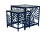This functional and stylish two-piece nesting table features a Rattan frame with rawhide bindings and a clear, glass top....
