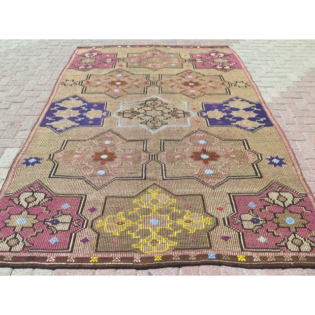 This beautiful rug is from western of Turkey Dazkiri Nomads weaving. About 60 years old. It is handmade with Goathair on...