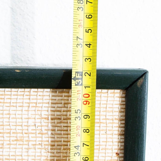 1960s Mid Century Modern Wall Art Metal Works Abstract Expressionist Shapes Framed For Sale - Image 11 of 12