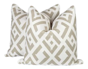 Dune China Club Linen Pillow Covers - a Pair