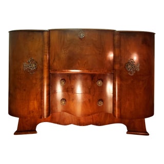1940s Heron Furniture Lighted Art Deco/ Hollywood Regency Bar For Sale