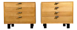 George Nelson, Cabinets, Birch, Stainless Steel, Usa C. 1955