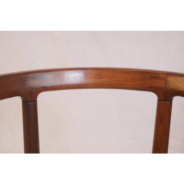 Rare Rosewood Model 195 Dining Chairs Attributed to Ole Gjerlov-Knudsen & Torben Lind for France & Son C1960, Set of 4 For Sale - Image 9 of 12