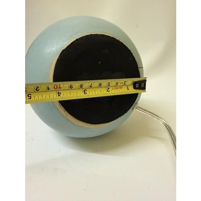 Vintage Art Deco Style Mint Green Ceramic Table Lamp Base – 11.5" For Sale - Image 14 of 16