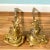 19th C. French Rococo Brass Andirons – A Pair – Gilded Age / European Antique For Sale - Image 11 of 12