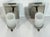 Visual Comfort Pair of Marian Jamieson "Six of One" Nickel Wall Sconces With Frosted Glass For Sale - Image 4 of 17