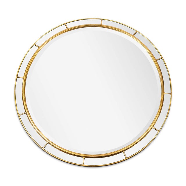 Glass Regina Andrew Plaza Mirror Round For Sale - Image 7 of 7