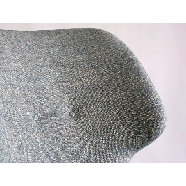 Linen and Elm Easy Chair by Sven Staaf from Almgren & Staaf, 1953 For Sale - Image 4 of 11