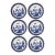 Early 20th Century English Willow Pattern Dinner Plates - Set of 6 For Sale
