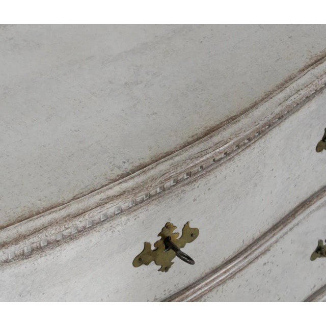 Gray Scandinavian Baroque Chest, 18th Century For Sale - Image 8 of 9