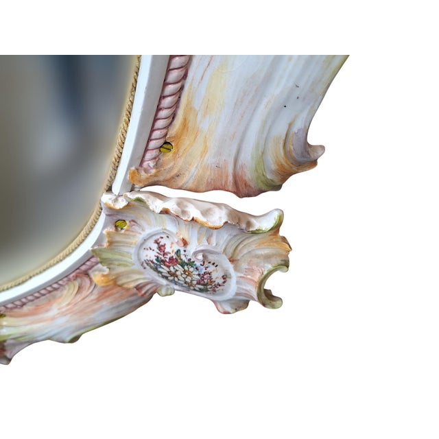 Art Mirror in Polychrome Ceramic by Maria Pegoraro for Riccardo Capuzzo Bassano, 1950 For Sale - Image 11 of 18