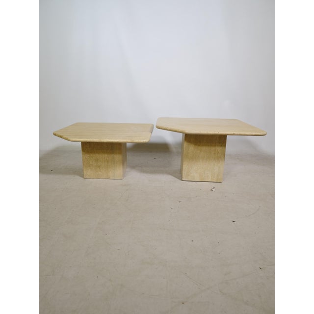 Mid-Century Travertine Nesting Tables, 1970s, Set of 2 For Sale - Image 10 of 12