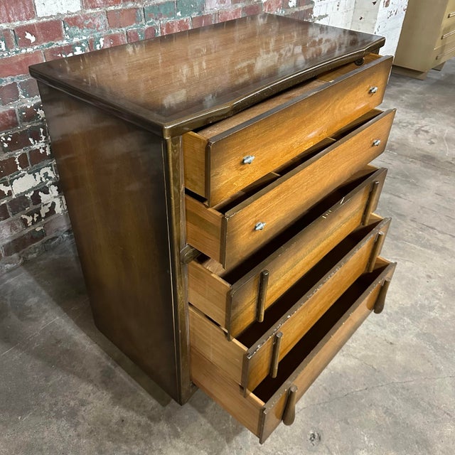 Mid-Century Modern Mid-Century Modern Dresser Highboy by Tribond Furniture For Sale - Image 3 of 12