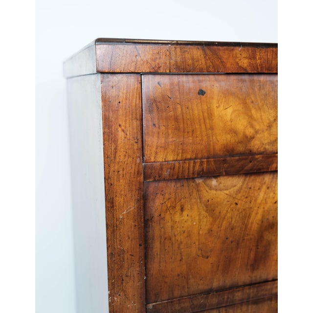 Empire Chest of Drawers with Four Mahogany Drawers, 1840s For Sale - Image 5 of 16