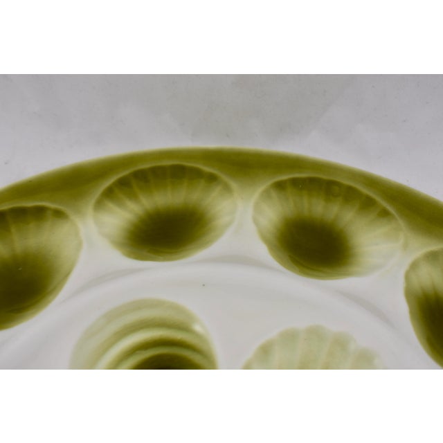 Orchies Mid-Century French Orchies Moulin De Loupes Oyster Server For Sale - Image 4 of 9