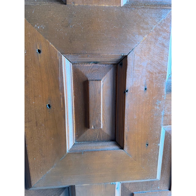 A Pair of Arched Paneled Church Doors For Sale - Image 6 of 12