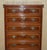 Burr Walnut Tallboy Chest of 10 Drawers For Sale - Image 4 of 18