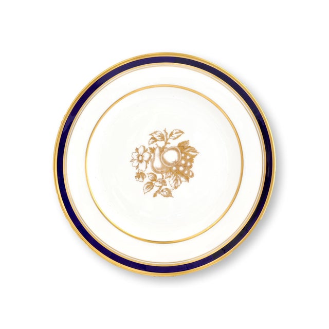 Early 20th Century Early 20th Century Spode Claridge Pattern Plates, Retailed by Tiffany - Set of 24 For Sale - Image 5 of 8